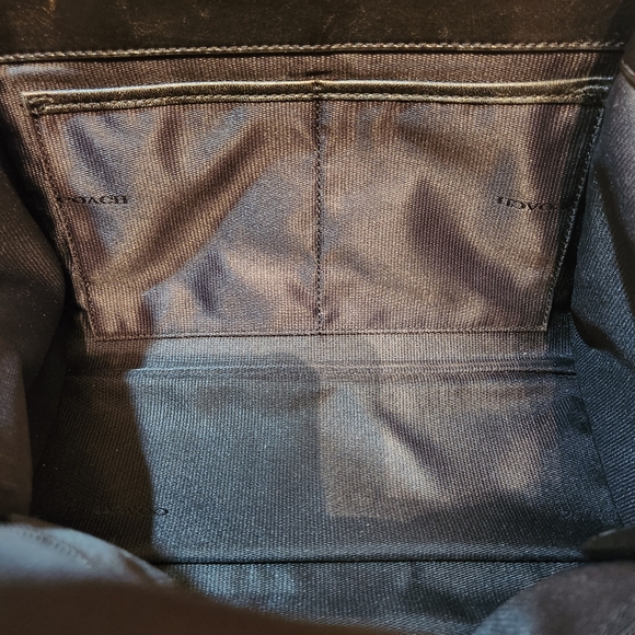 Coach Vintage Black Ranger Leather Crossbody Bag With Gold Chain 🔥🔥 - Picture 15 of 16